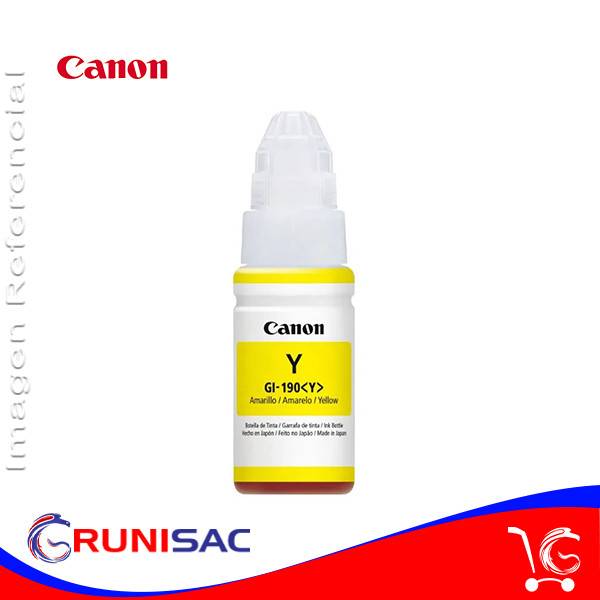 Botella de Tinta Canon GI-190M Yellow
