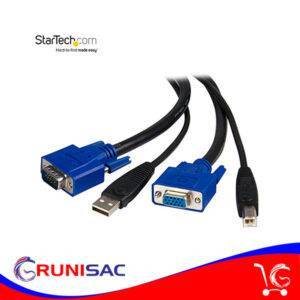 Cable KVM de 1,8m Todo en Uno VGA USB A USB B HD15 - 2 en 1