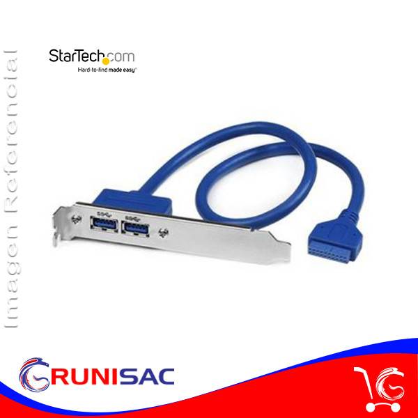 Cabezal Bracket de 2 puertos USB 3.0 SuperSpeed con conexión a Motherboard