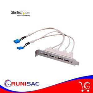 Cabezal Bracket de 4 puertos USB 2.0 con Conexión a Motherboard 2x IDC10